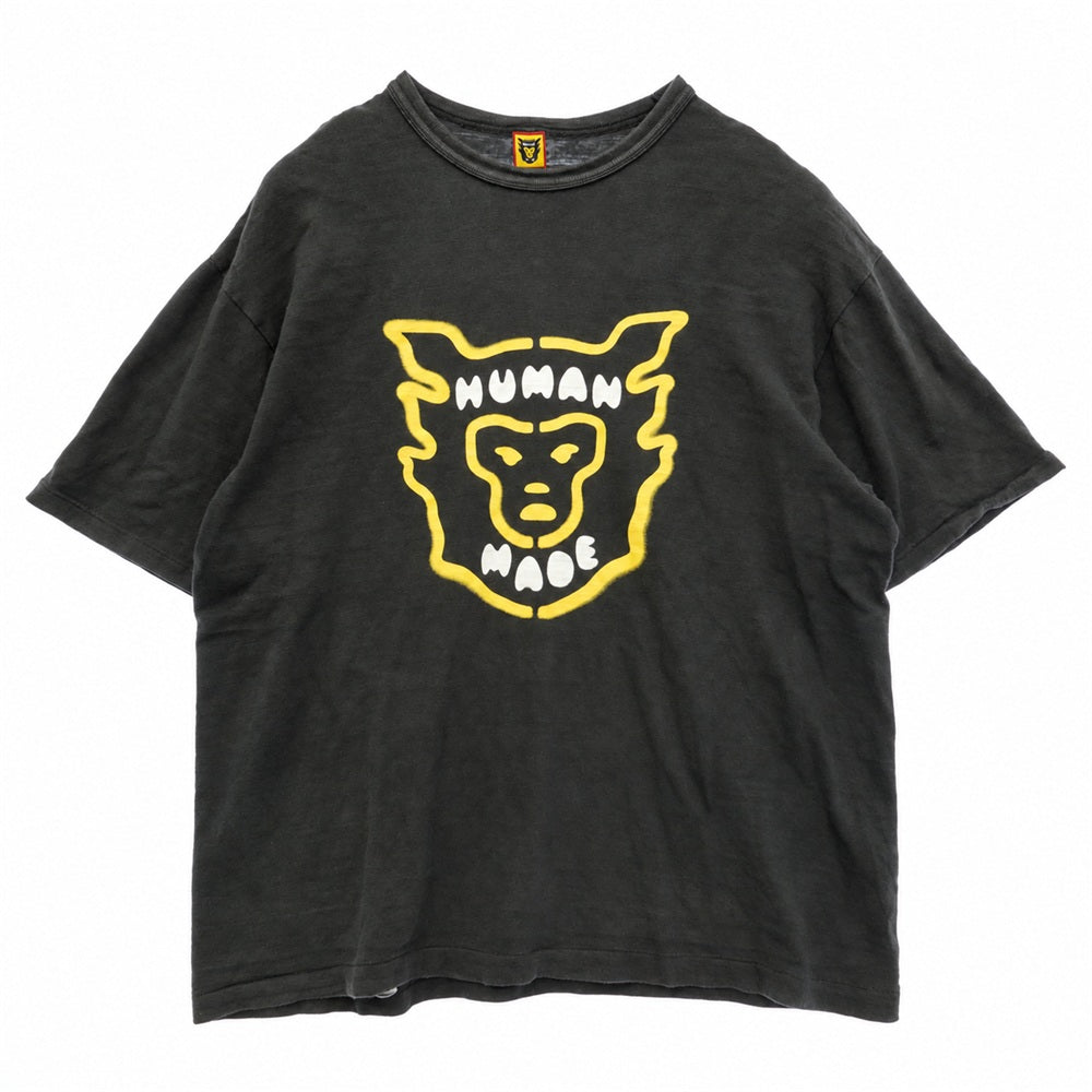 HUMAN MADE ヒューマンメイド プリント Tシャツ 半袖カットソー ブラック系 XL 2XL【中古】