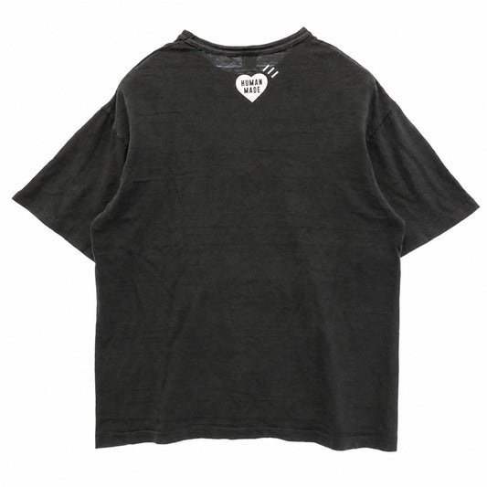 HUMAN MADE ヒューマンメイド プリント Tシャツ 半袖カットソー ブラック系 XL 2XL【中古】