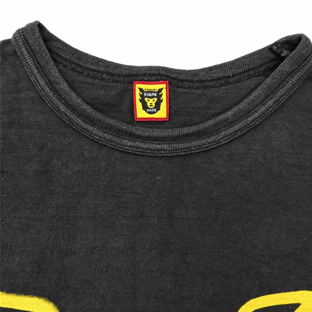 HUMAN MADE ヒューマンメイド プリント Tシャツ 半袖カットソー ブラック系 XL 2XL【中古】