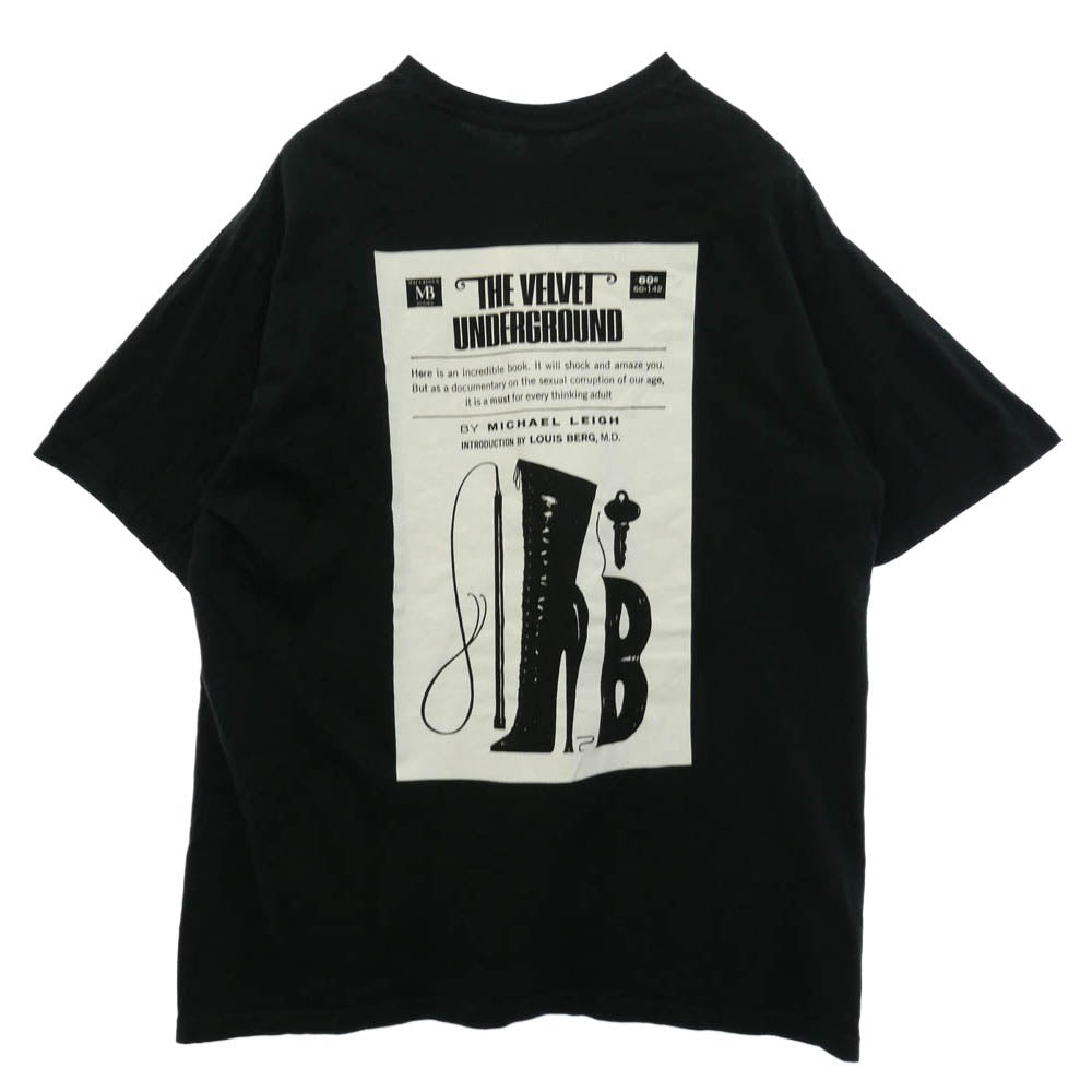 Supreme シュプリーム 19AW The Velvet Underground ベルベット アンダーグラウンド 半袖 Tシャツ カットソー ブラック系 XL【中古】