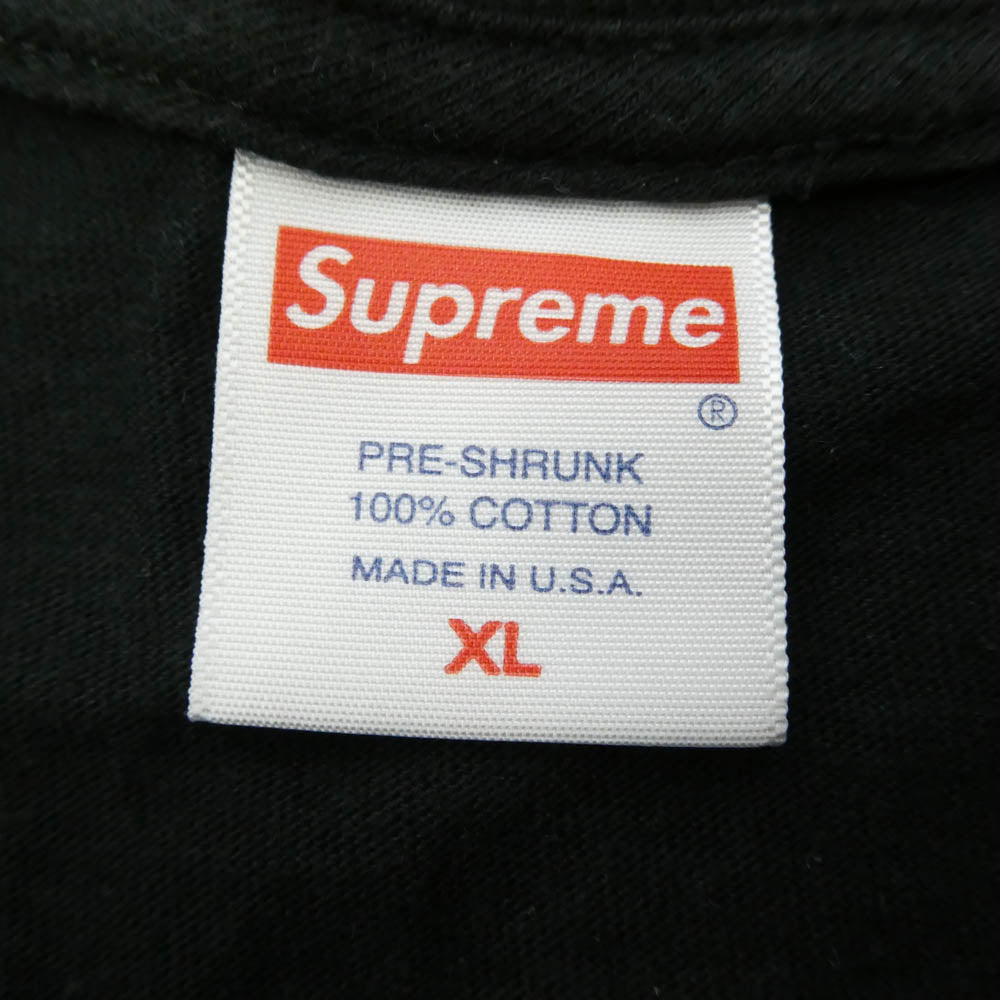 Supreme シュプリーム 19AW The Velvet Underground ベルベット アンダーグラウンド 半袖 Tシャツ カットソー ブラック系 XL【中古】