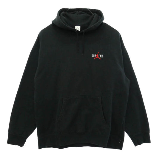Supreme シュプリーム NIKE AIR JORDAN ナイキ ジョーダン 24AW HF0836-010 ×NIKE Jordan Hooded Sweatshirt ナイキ ジョーダン フーディー スウェットシャツ プルオーバーパーカー ブラック系 XXL【中古】