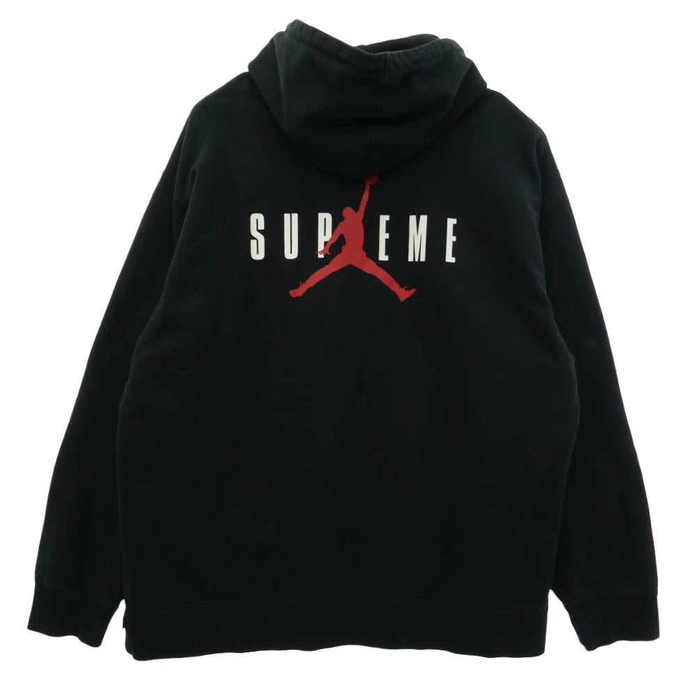 Supreme シュプリーム NIKE AIR JORDAN ナイキ ジョーダン 24AW HF0836-010 ×NIKE Jordan Hooded Sweatshirt ナイキ ジョーダン フーディー スウェットシャツ プルオーバーパーカー ブラック系 XXL【中古】