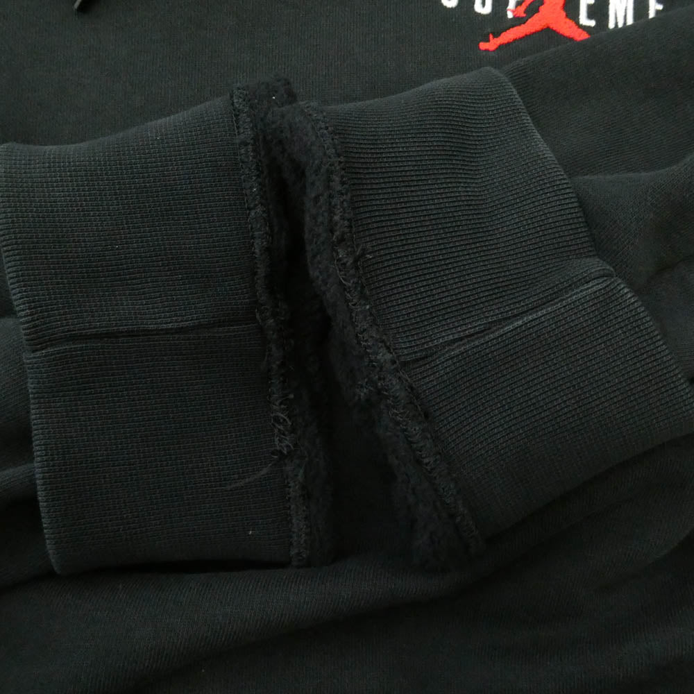 Supreme シュプリーム NIKE AIR JORDAN ナイキ ジョーダン 24AW HF0836-010 ×NIKE Jordan Hooded Sweatshirt ナイキ ジョーダン フーディー スウェットシャツ プルオーバーパーカー ブラック系 XXL【中古】