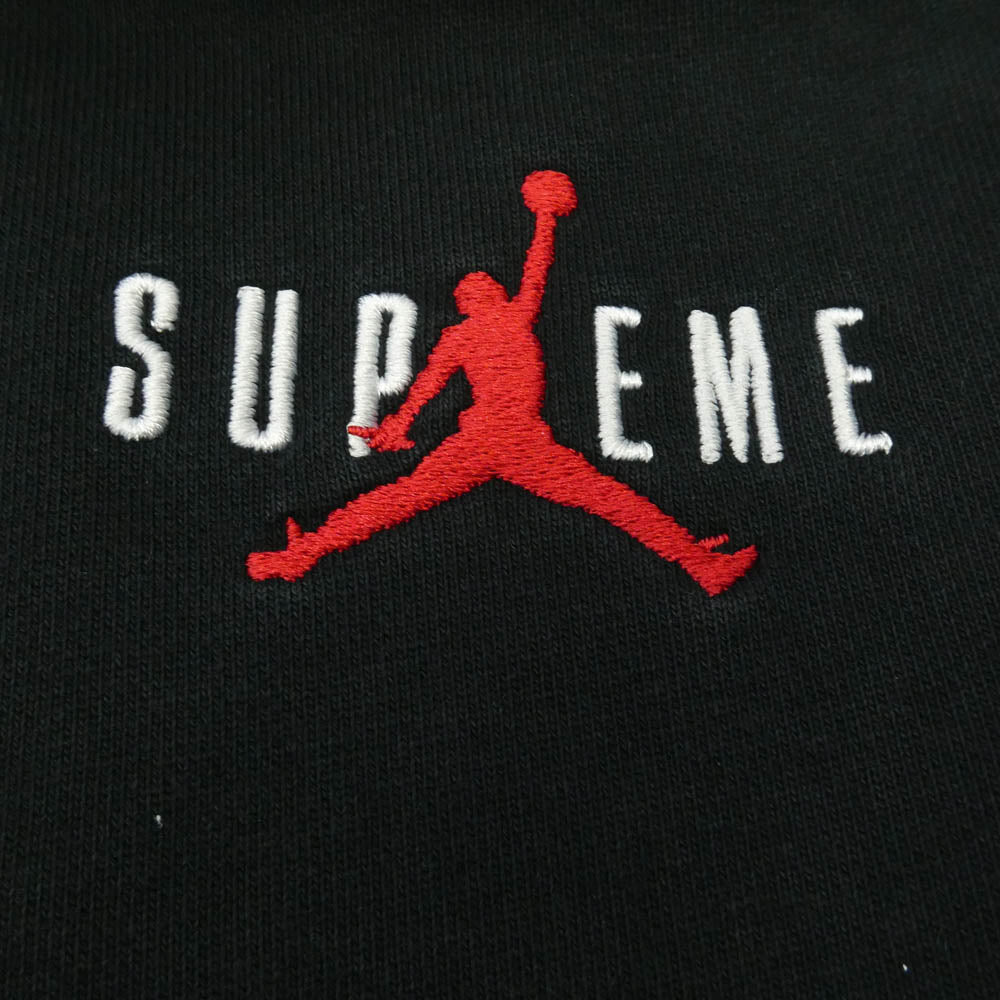 Supreme シュプリーム NIKE AIR JORDAN ナイキ ジョーダン 24AW HF0836-010 ×NIKE Jordan Hooded Sweatshirt ナイキ ジョーダン フーディー スウェットシャツ プルオーバーパーカー ブラック系 XXL【中古】