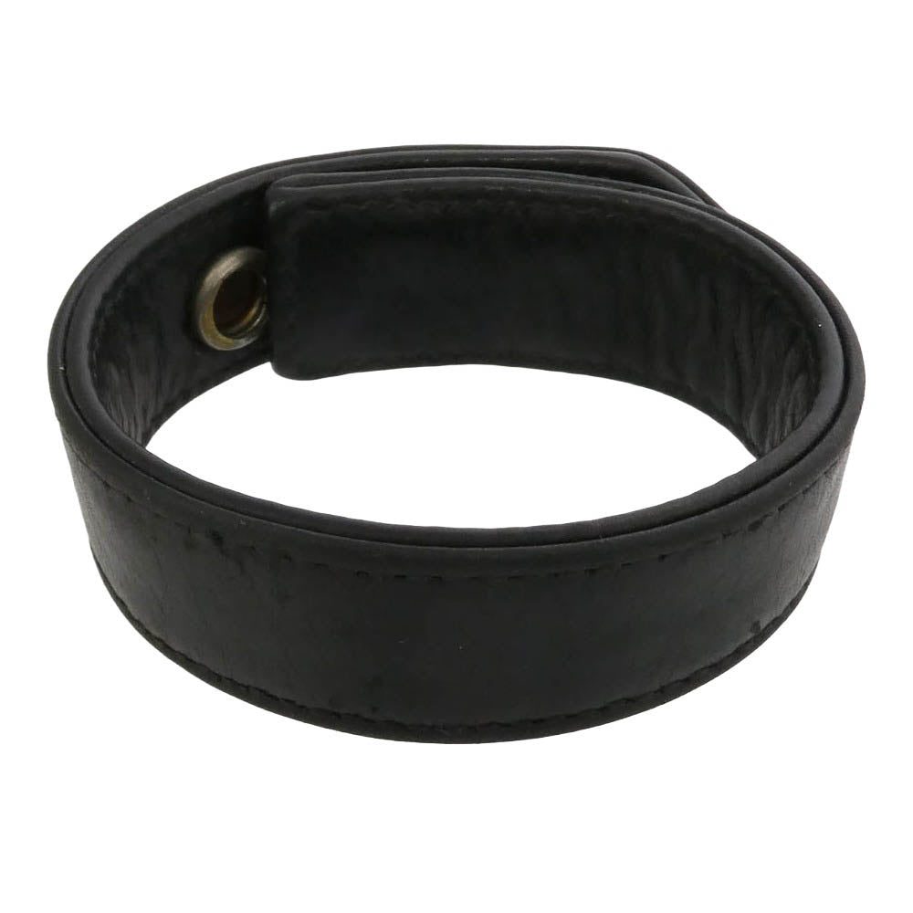 CHROME HEARTS クロムハーツ（原本無） 3BTN 2SNP CHプラス 3ボタン 2スナップ スター レザー ブレスレット ブラック系 シルバー系【中古】