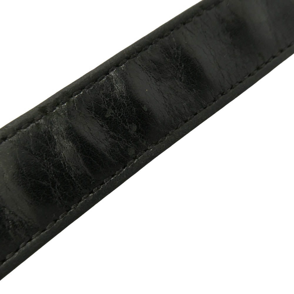 CHROME HEARTS クロムハーツ（原本無） 3BTN 2SNP CHプラス 3ボタン 2スナップ スター レザー ブレスレット ブラック系 シルバー系【中古】