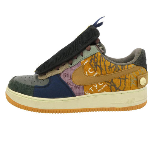 NIKE ナイキ ×Travis Scott AIR FORCE1 LOW CACTUS JACK AF1 トラヴィススコット エアフォース1 カクタス ジャック ローカットスニーカー マルチカラー系 28cm【中古】