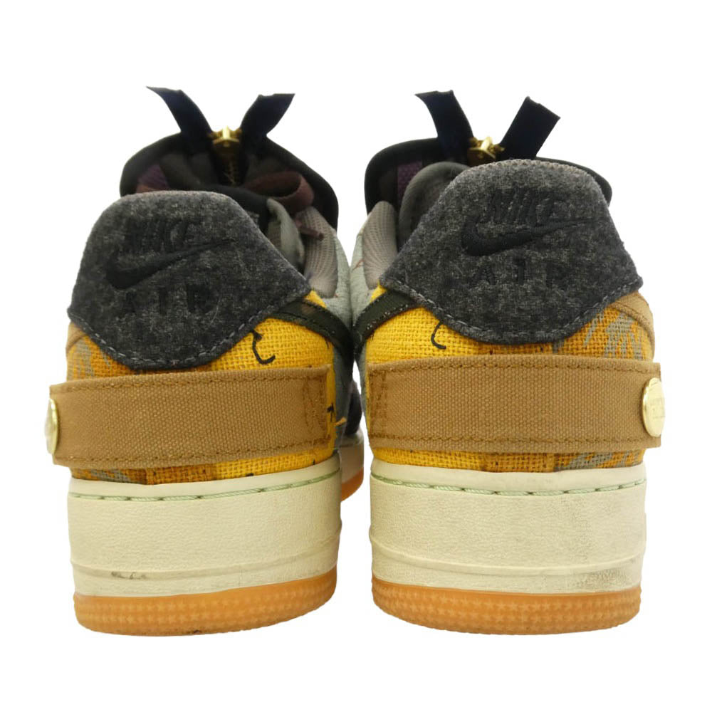 NIKE ナイキ ×Travis Scott AIR FORCE1 LOW CACTUS JACK AF1 トラヴィススコット エアフォース1 カクタス ジャック ローカットスニーカー マルチカラー系 28cm【中古】