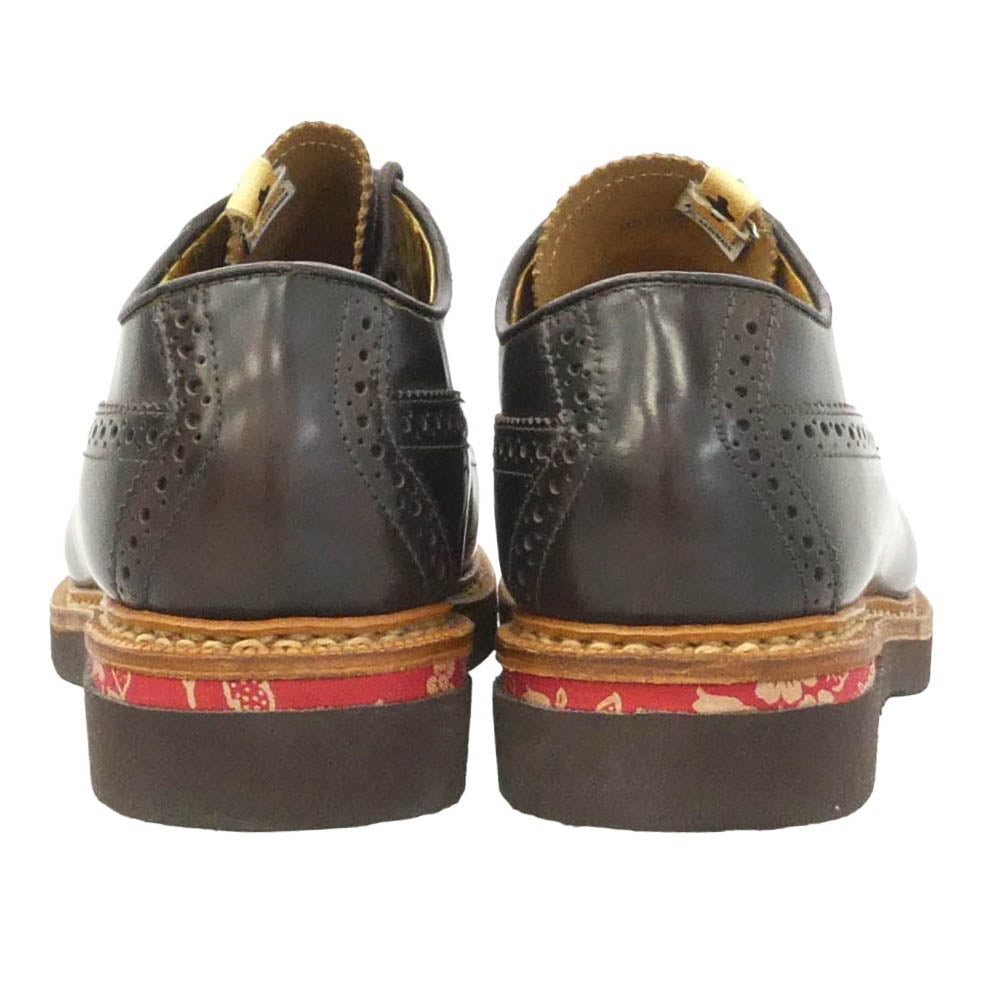 VISVIM ビズビム PATRICIAN パトリシアン レザー ウィングチップ シューズ ダークブラウン系 US10【中古】