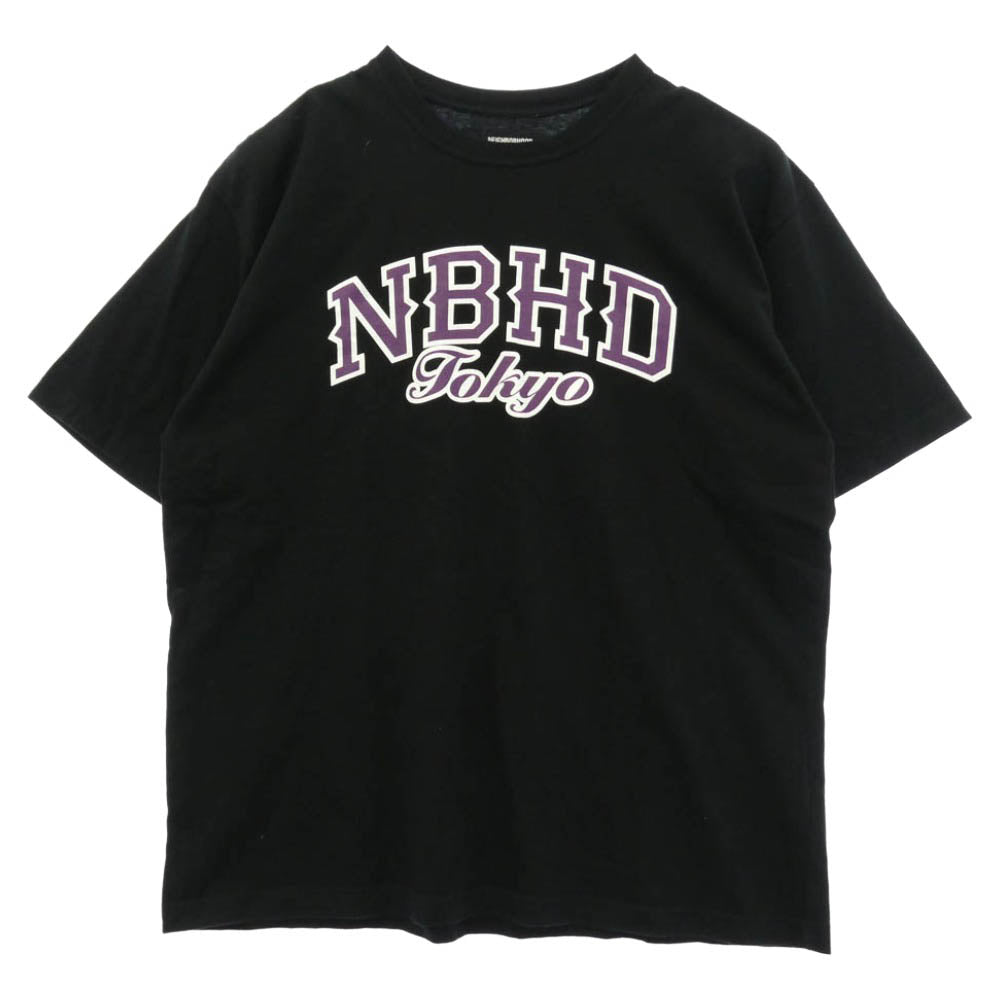 NEIGHBORHOOD ネイバーフッド NBHD Tokyo ロゴ プリント Tシャツ 半袖カットソー ブラック系 L【中古】