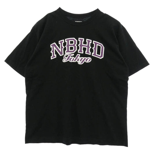 NEIGHBORHOOD ネイバーフッド NBHD Tokyo ロゴ プリント Tシャツ 半袖カットソー ブラック系 L【中古】