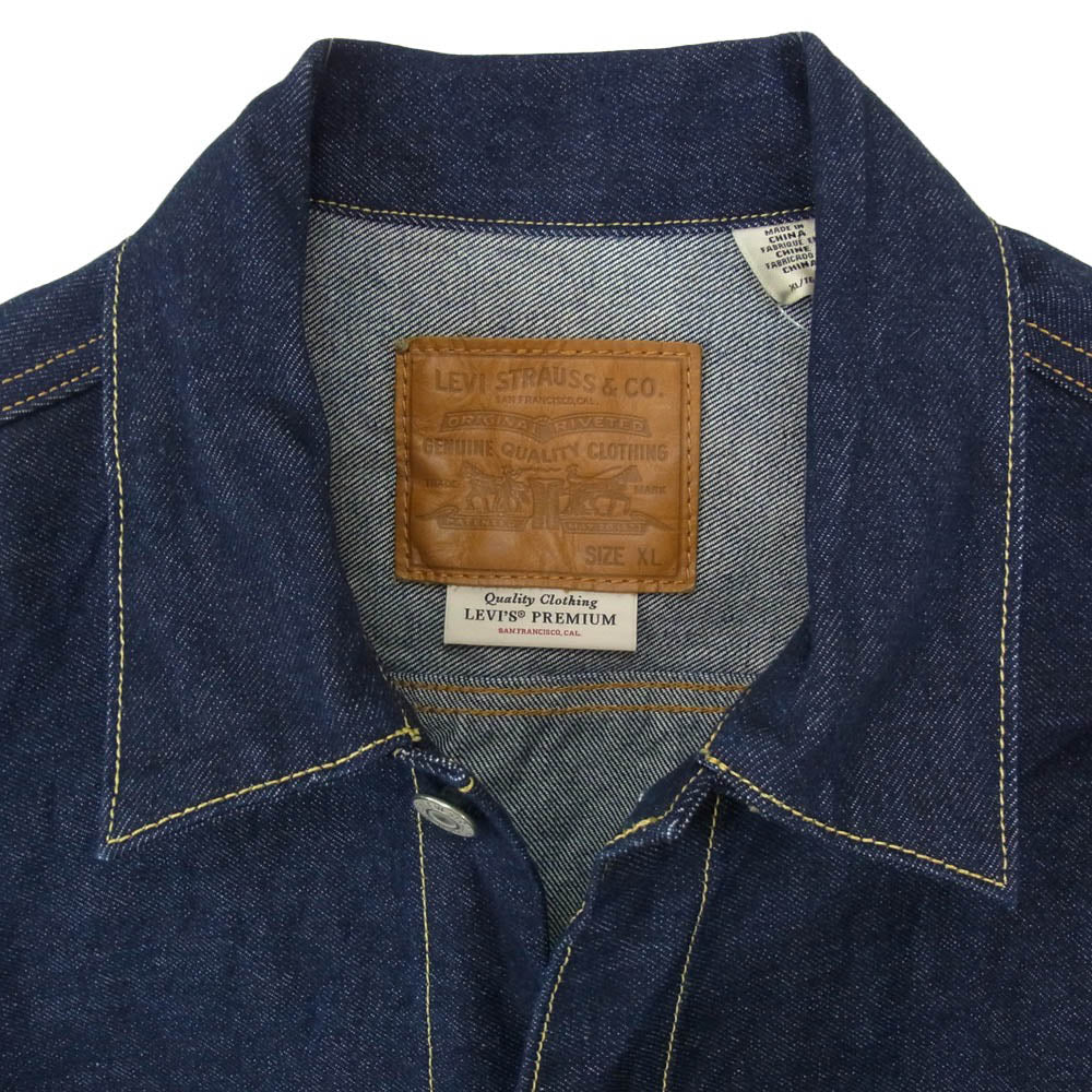 Levi's リーバイス PC9-008CA-0000 PREMIUM Type 2nd プレミアム セカンド 濃紺 デニム ジャケット インディゴブルー系 XL【中古】