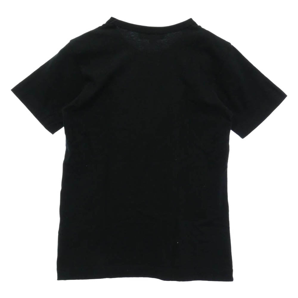 PLAY COMME des GARCONS プレイコムデギャルソン AZ-T115 Emblem Heart T-Shirt ダブルハート プリント ワッペン コットン 半袖 Tシャツ ブラック系 M【中古】