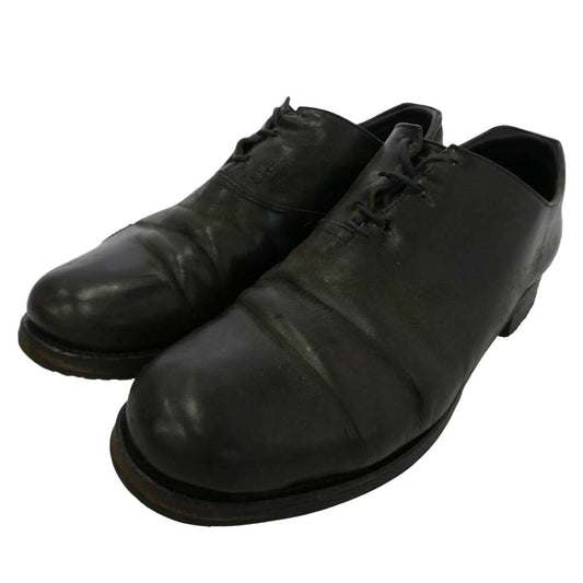 エマタイト D20B Horse Leather Culatta Reverse Derby Shoes ホースレザー クラッタリバース レースアップ ダービーシューズ ブラック系 41【中古】