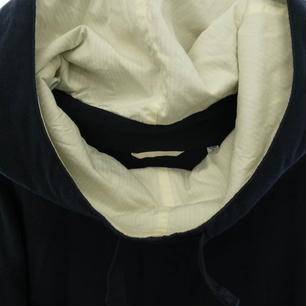 ナナミカ SUHF369 Cotton Wool Twill Hooded Pullover Parka コットン ウール ツイル フーデッド プルオーバー パーカー フーディー ネイビー系 XL【中古】