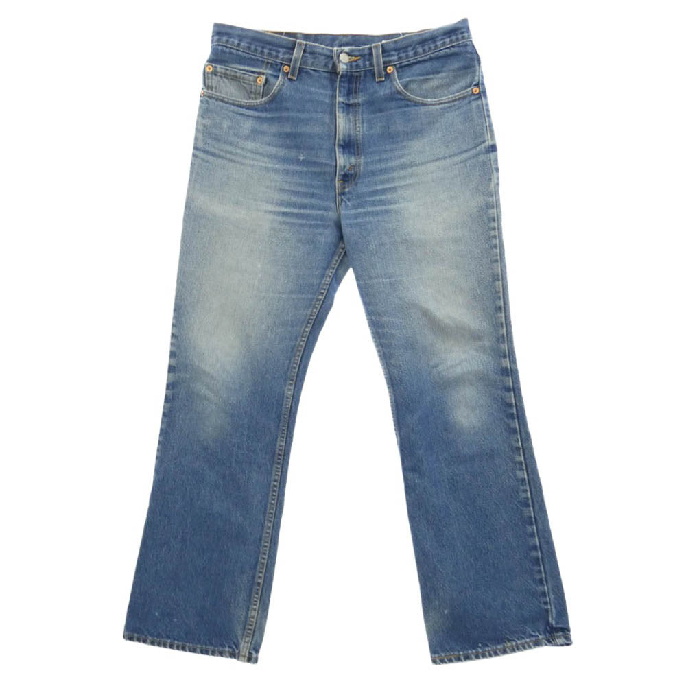 Levi's リーバイス 00517-0217 517 ボタン裏554 90s USA製 ブーツカット ジーンズ デニムパンツ インディゴブルー系 W34【中古】