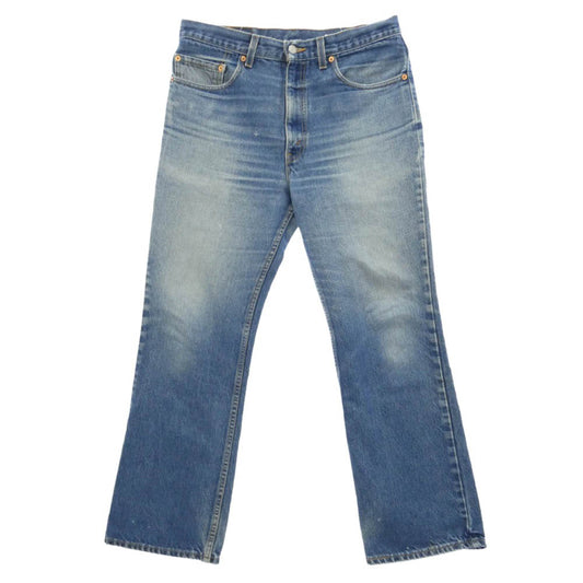 Levi's リーバイス 00517-0217 517 ボタン裏554 90s USA製 ブーツカット ジーンズ デニムパンツ インディゴブルー系 W34【中古】