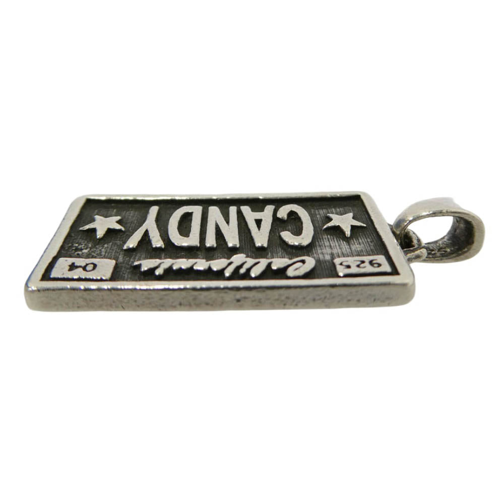 TRAVIS WALKER トラヴィスワーカー License chanm ライセンスプレート CANDY ペンダントトップ シルバー系【中古】