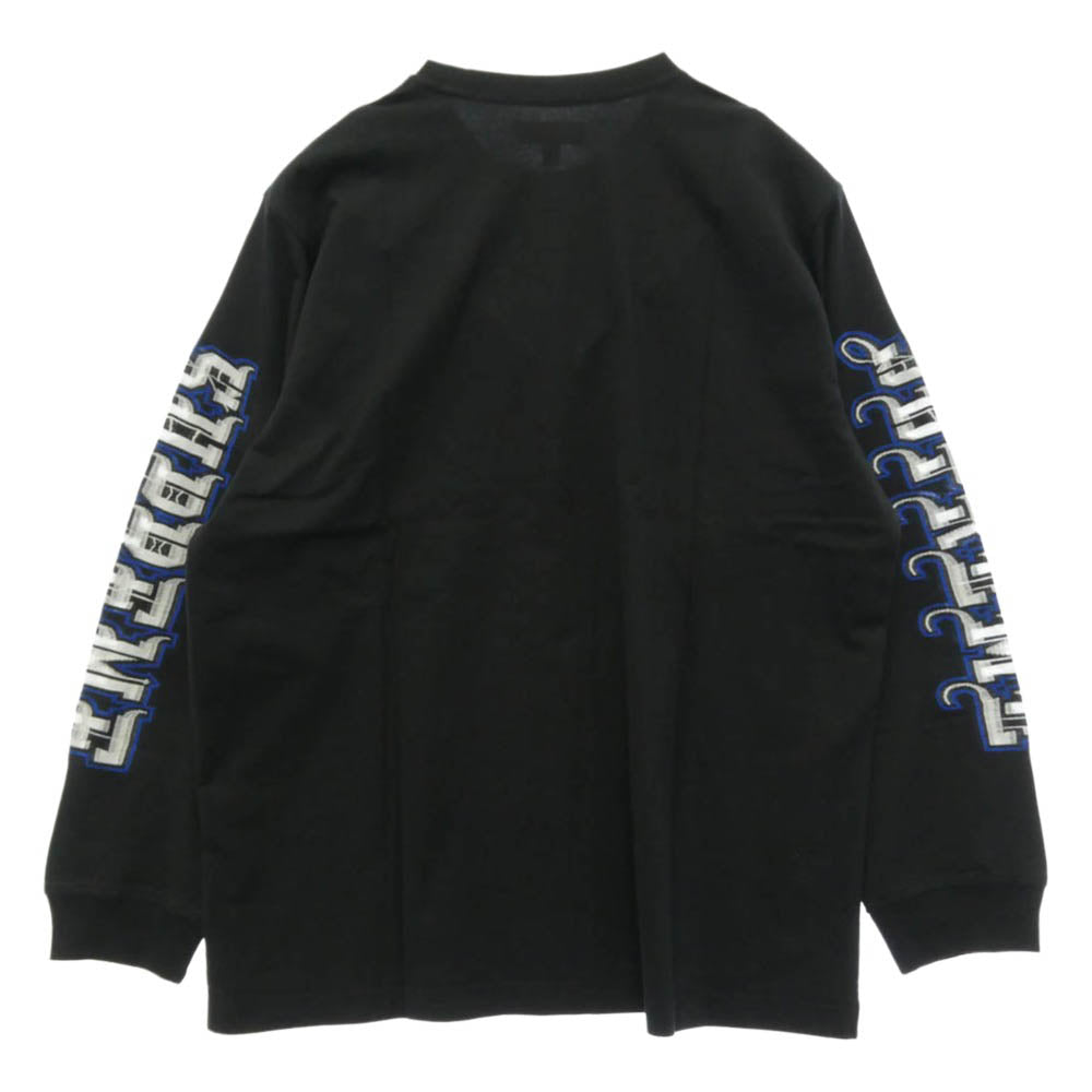 Supreme シュプリーム 25AW Intarsia Sleeve L/S Top インターシャ スリーブ 長袖 Tシャツ カットソー ブラック系 L【極上美品】【中古】