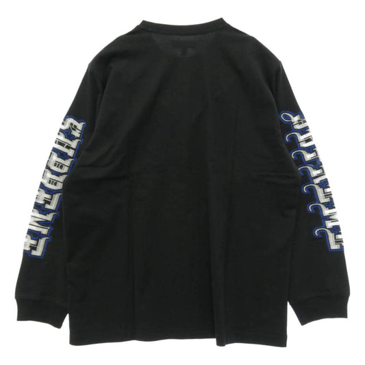 Supreme シュプリーム 25AW Intarsia Sleeve L/S Top インターシャ スリーブ 長袖 Tシャツ カットソー ブラック系 L【極上美品】【中古】