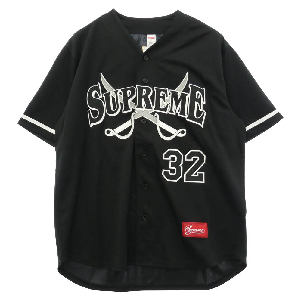 Supreme シュプリーム 25AW Swords Baseball Jersey ソーズ ベースボール ジャージー 半袖 シャツ ブラック系 L【新古品】【未使用】【中古】