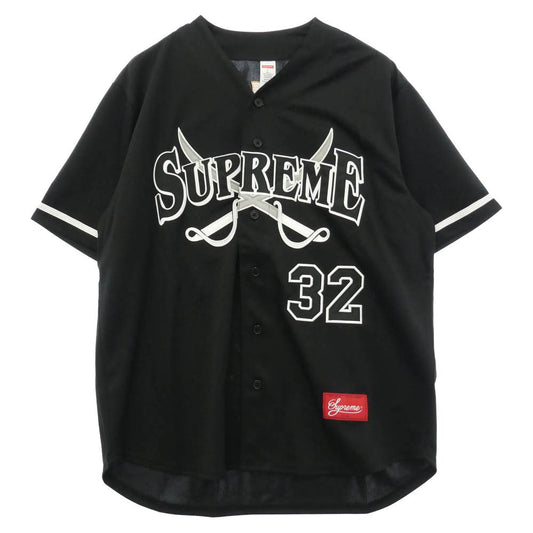 Supreme シュプリーム 25AW Swords Baseball Jersey ソーズ ベースボール ジャージー 半袖 シャツ ブラック系 L【新古品】【未使用】【中古】