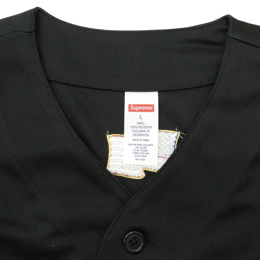 Supreme シュプリーム 25AW Swords Baseball Jersey ソーズ ベースボール ジャージー 半袖 シャツ ブラック系 L【新古品】【未使用】【中古】