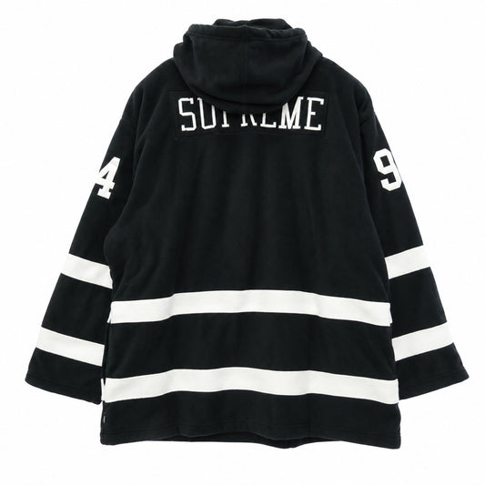 Supreme シュプリーム 25AW Polartec Hooded Hockey Jersey ポーラテック フーデッド ホッケージャージ パーカー ブラック系 XL【極上美品】【中古】