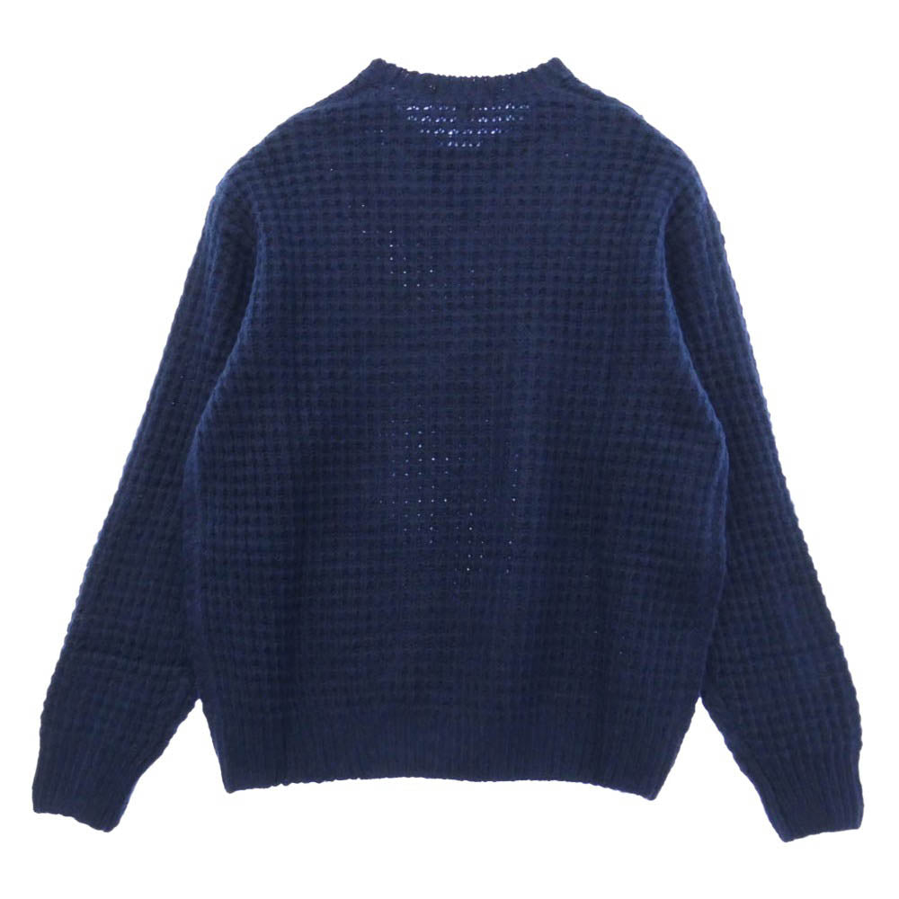 Supreme シュプリーム 25AW Small Box Waffle Sweater スモールボックスロゴ クルーネック ワッフル ニット M【極上美品】【中古】