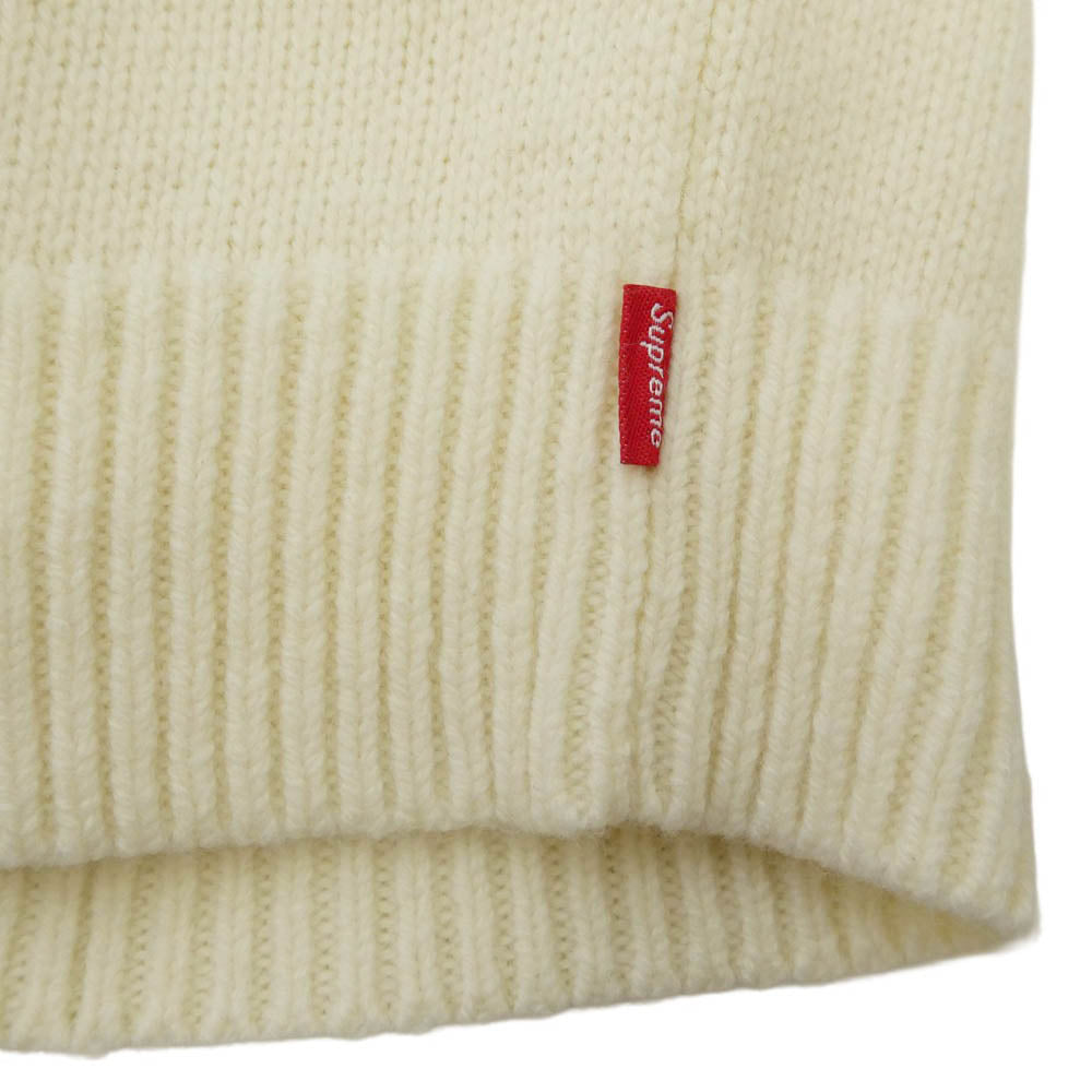 Supreme シュプリーム 25AW Angora Script Sweater アンゴラ スクリプトロゴ クルーネック ニット ホワイト系 L【極上美品】【中古】