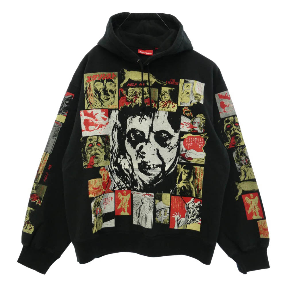 Supreme シュプリーム 25AW × The Exorcist Hooded Sweatshirt エクソシスト フロントプリント プルオーバーパーカー フーディー ブラック系 XL【新古品】【未使用】【中古】