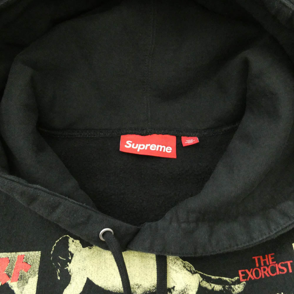 Supreme シュプリーム 25AW × The Exorcist Hooded Sweatshirt エクソシスト フロントプリント プルオーバーパーカー フーディー ブラック系 XL【新古品】【未使用】【中古】