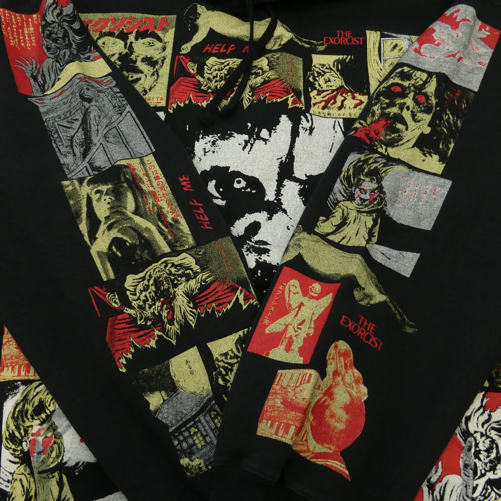 Supreme シュプリーム 25AW × The Exorcist Hooded Sweatshirt エクソシスト フロントプリント プルオーバーパーカー フーディー ブラック系 XL【新古品】【未使用】【中古】