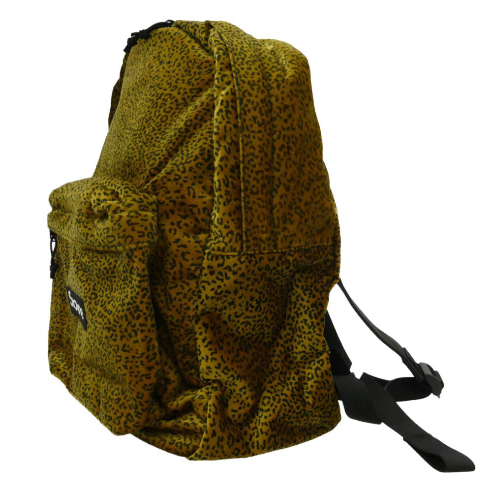 Supreme シュプリーム 25AW Velvet Backpack Tan Leopard ベルベット レオパード バックパック リュックサック イエロー系【新古品】【未使用】【中古】