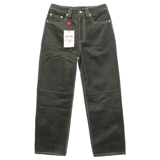 Supreme シュプリーム TRUE RELIGION トゥルーレリジョン 25AW True Religion トゥルーレリジョン Loose Fit Leather Pant ルーズフィット レザー パンツ ブラック系 30【新古品】【未使用】【中古】
