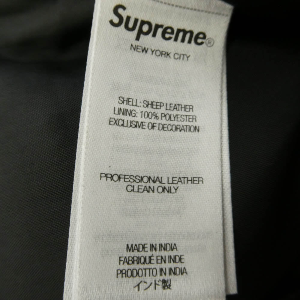 Supreme シュプリーム TRUE RELIGION トゥルーレリジョン 25AW True Religion トゥルーレリジョン Loose Fit Leather Pant ルーズフィット レザー パンツ ブラック系 30【新古品】【未使用】【中古】