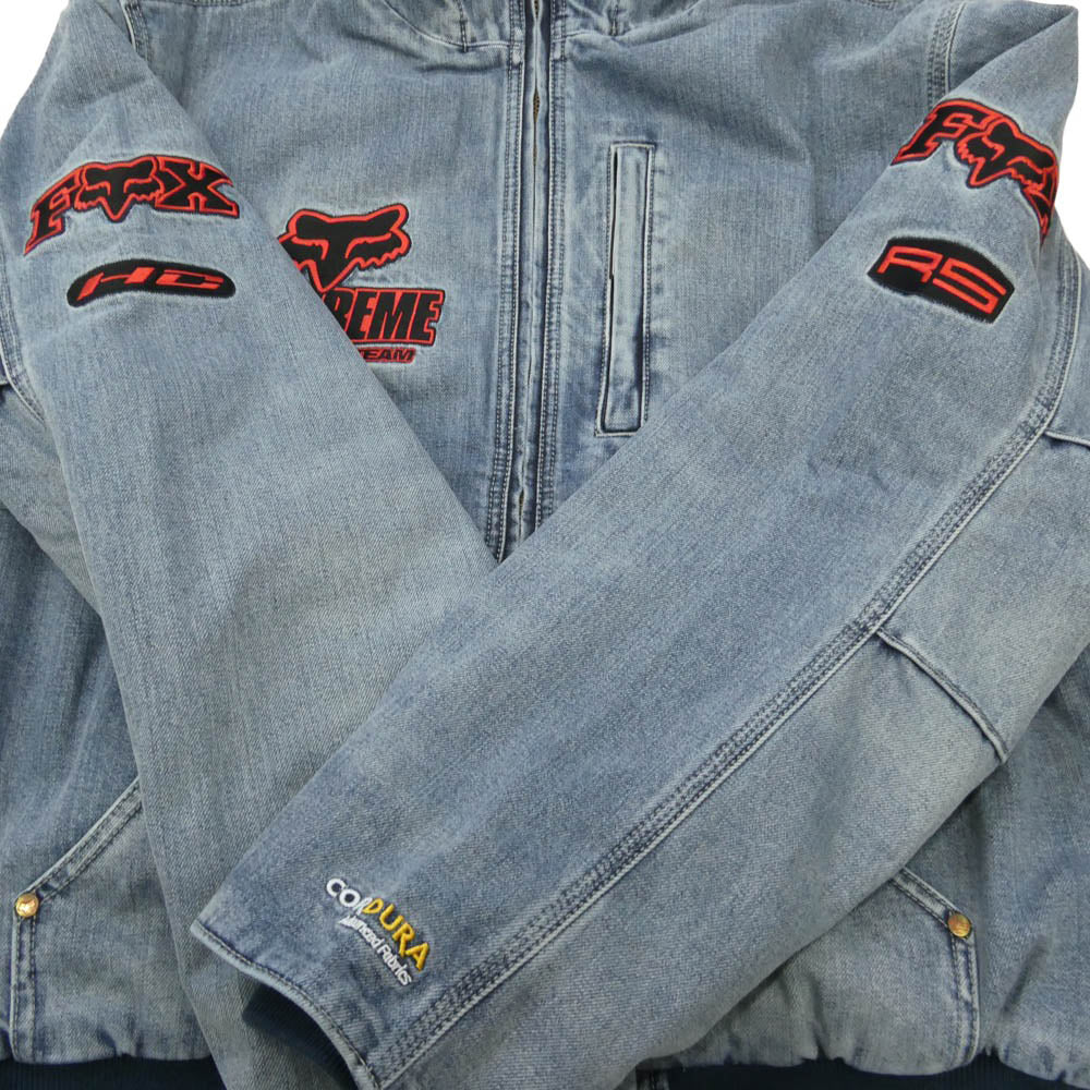 Supreme シュプリーム 25AW × Fox Racing Hooded Work Jacket フォックス レーシング フード ワークジャケット ブルゾン インディゴブルー系 L【新古品】【未使用】【中古】