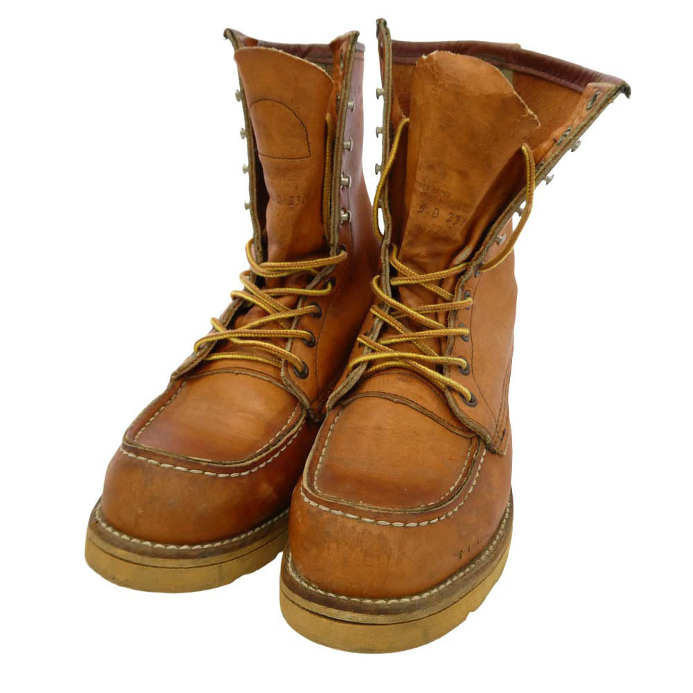RED WING レッドウィング 877 半円犬タグ 8-inch Classic Moc アイリッシュセッター モックトゥ オロレガシー ワークブーツ ブラウン系 5D【中古】