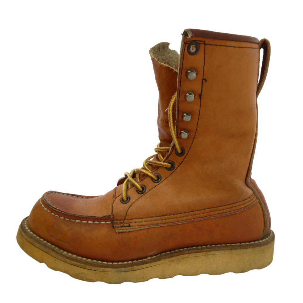 RED WING レッドウィング 877 半円犬タグ 8-inch Classic Moc アイリッシュセッター モックトゥ オロレガシー ワークブーツ ブラウン系 5D【中古】