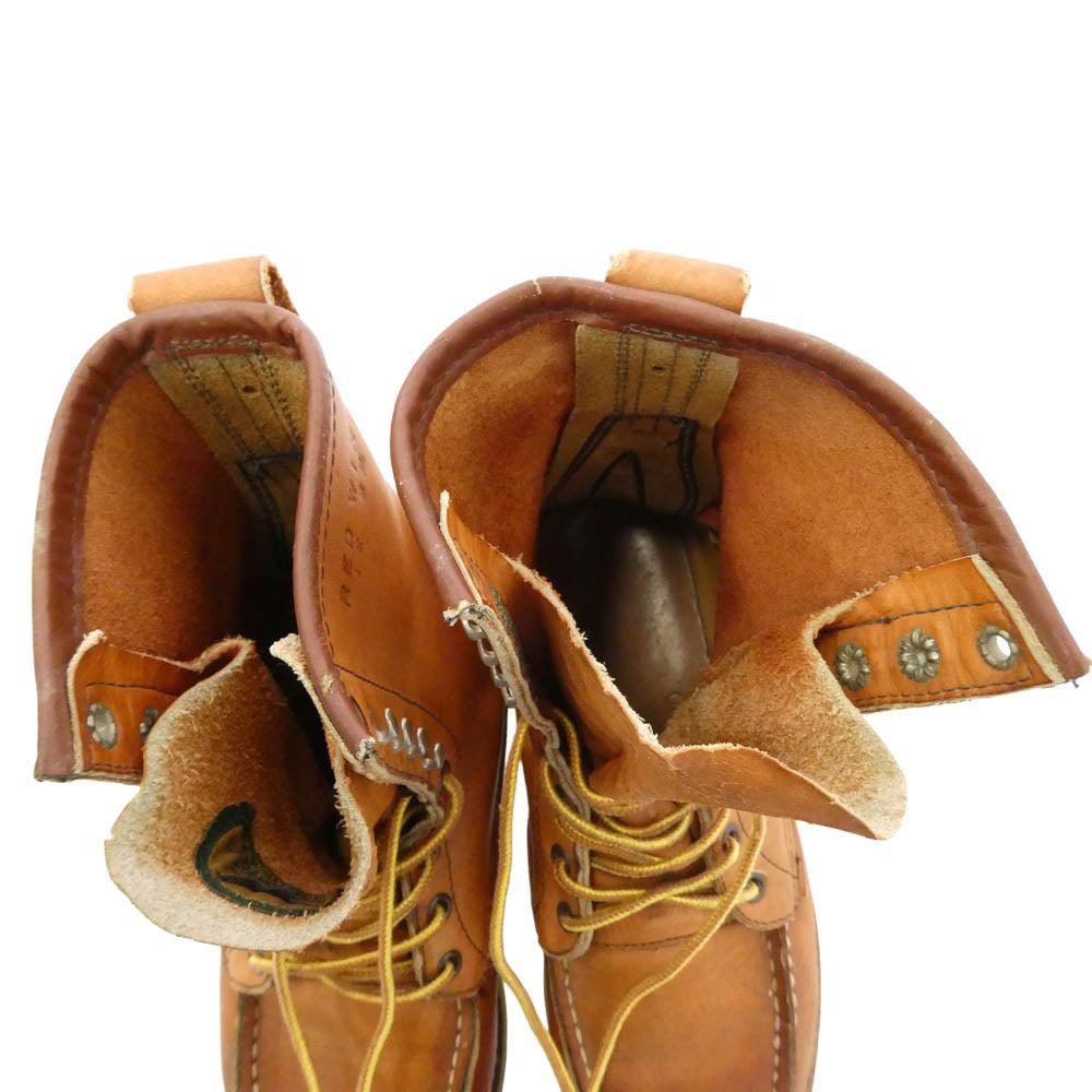 RED WING レッドウィング 877 半円犬タグ 8-inch Classic Moc アイリッシュセッター モックトゥ オロレガシー ワークブーツ ブラウン系 5D【中古】