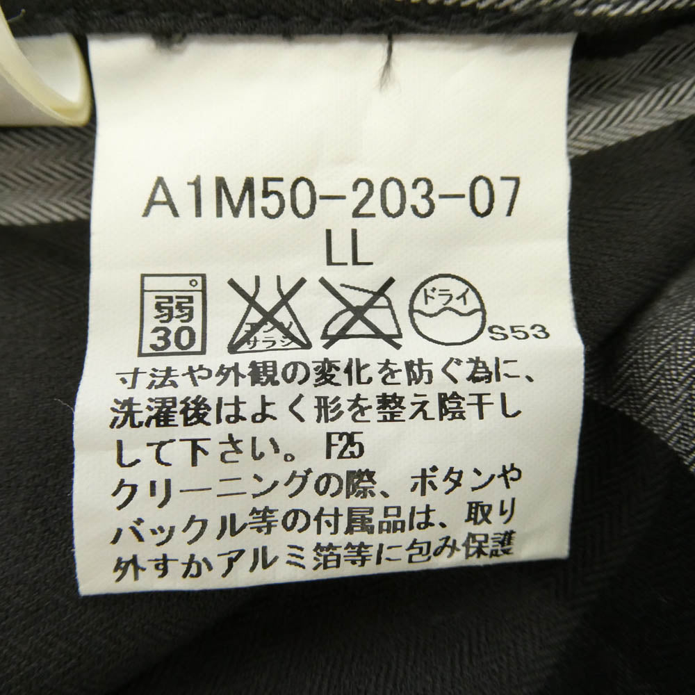 BURBERRY LONDON バーバリー ロンドン A1Ｍ50-203-07 ノバチェック 長袖 シャツ ブラック系 LL【美品】【中古】