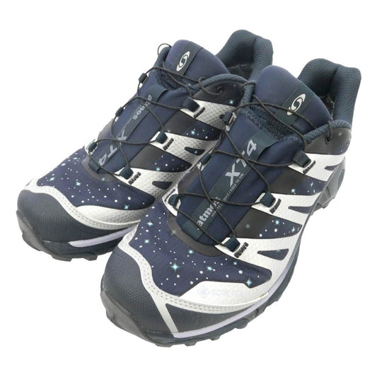 salomon サロモン atmos アトモス 492733 × ATMOS XT 4 OG GTX Stars Collide 2 アトモス ゴアテックス スニーカー ダークネイビー系 シルバー系 26.5cm【中古】