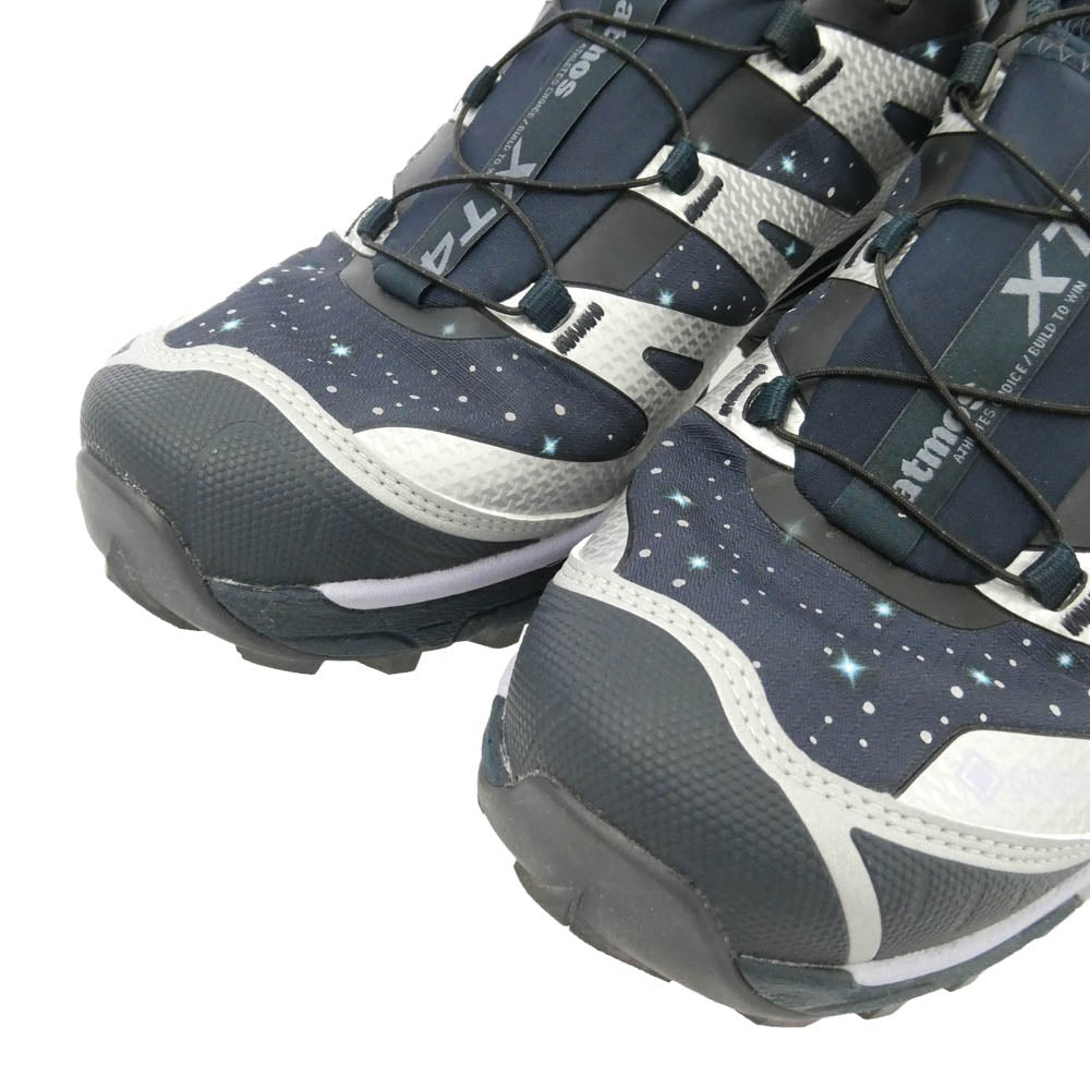 salomon サロモン atmos アトモス 492733 × ATMOS XT 4 OG GTX Stars Collide 2 アトモス ゴアテックス スニーカー ダークネイビー系 シルバー系 26.5cm【中古】