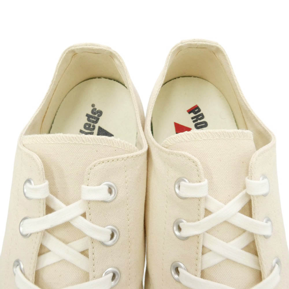 PRO-Keds プロケッズ PN1321 キャンバス ローカット スニーカー ベージュ系 オフホワイト系 29.5cm【中古】
