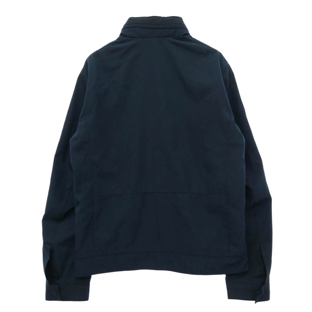 CALVIN KLEIN カルバンクライン 40FO-200-410-0 ロゴプレート ジップアップ スタンドカラー ジャケット ブルゾン ネイビー系 S【中古】