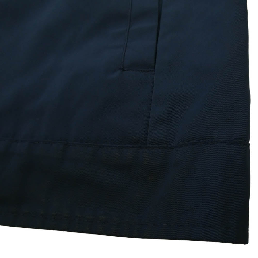 CALVIN KLEIN カルバンクライン 40FO-200-410-0 ロゴプレート ジップアップ スタンドカラー ジャケット ブルゾン ネイビー系 S【中古】