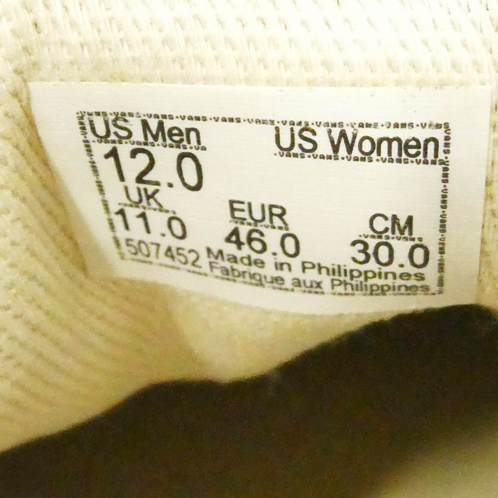 VANS バンズ VN0A38ENMR21 Authentic 44 Dx Anaheim Factory オーセンティック アナハイムファクトリー スニーカー ブラック系 オフホワイト系 30cm【中古】