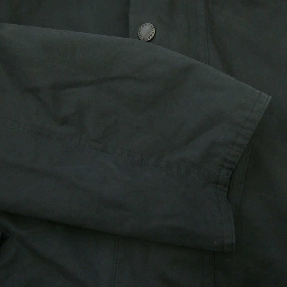 Barbour バブアー 23SS 231MCA0931 TRANSPORT PEACH SKIN ピーチスキン ノンワックス トランスポート ジャケット ブラック系 42【中古】