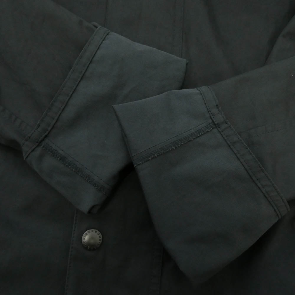 Barbour バブアー 23SS 231MCA0931 TRANSPORT PEACH SKIN ピーチスキン ノンワックス トランスポート ジャケット ブラック系 42【中古】